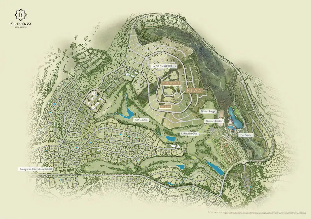 mapa de la reserva the seven en sotogrande