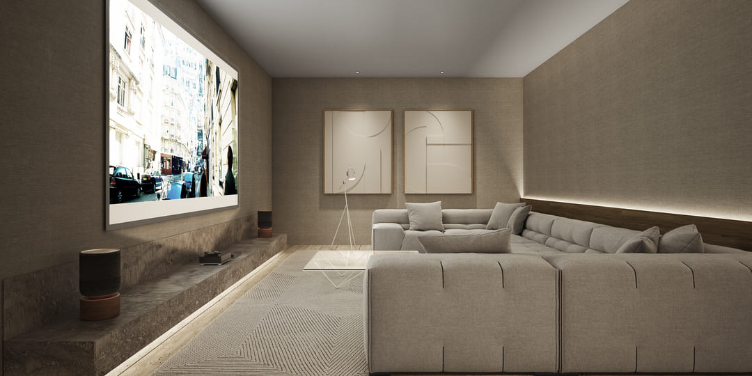 diseño de interiores para salas de cine privadas