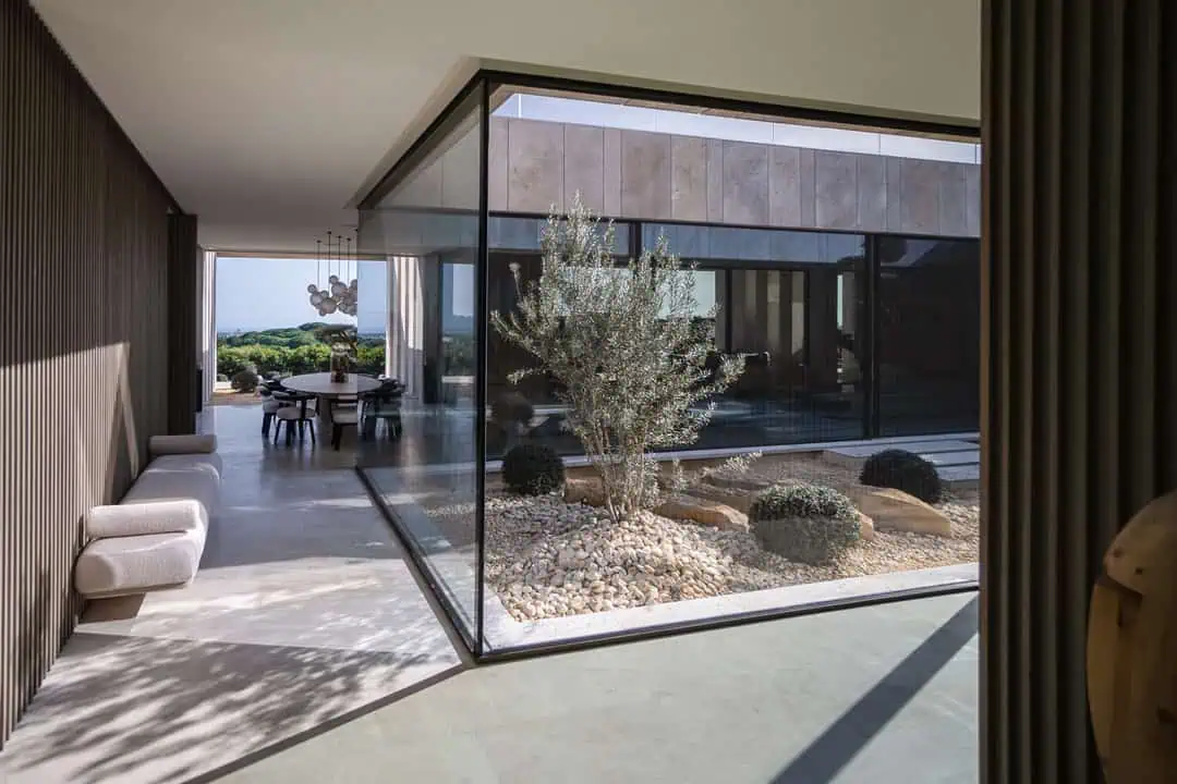 light is in the center of the inception in villa tai by ark architects