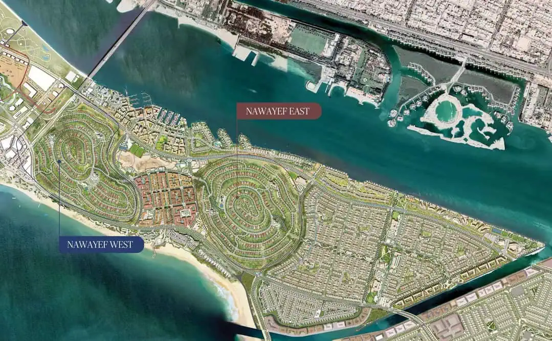 nawayef type 5 hudayriyat island by Modon and Manuel Ruiz - ark architects
