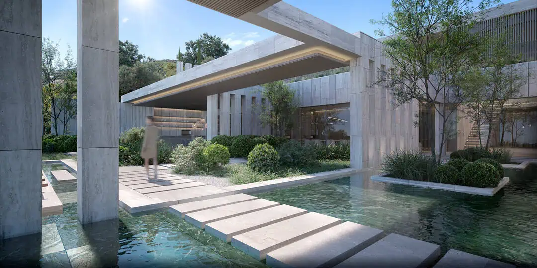 exterior garden in vida by manuel ruiz ark architects