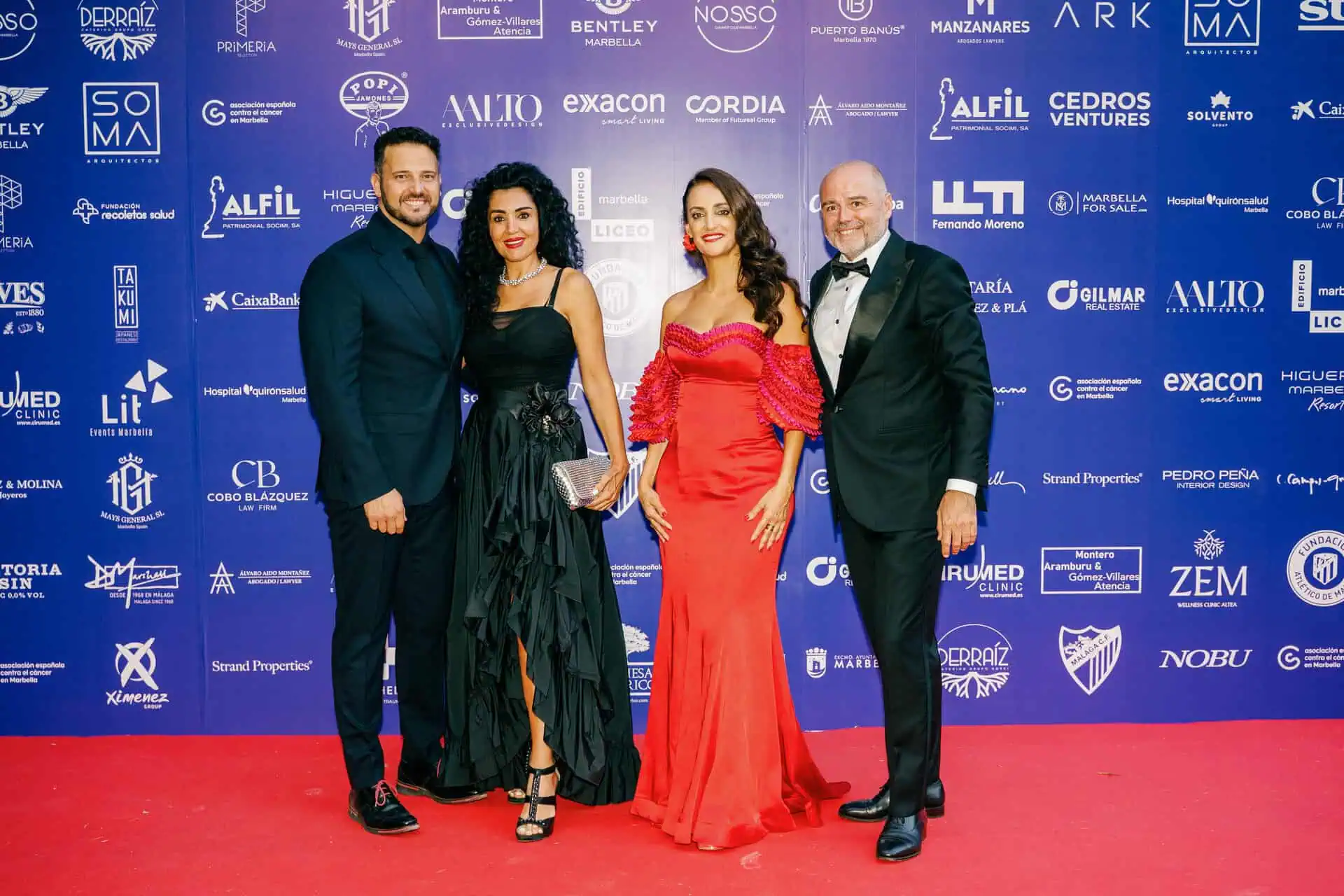 red carpet at AECC Marbella Gala 40th Anniversary
